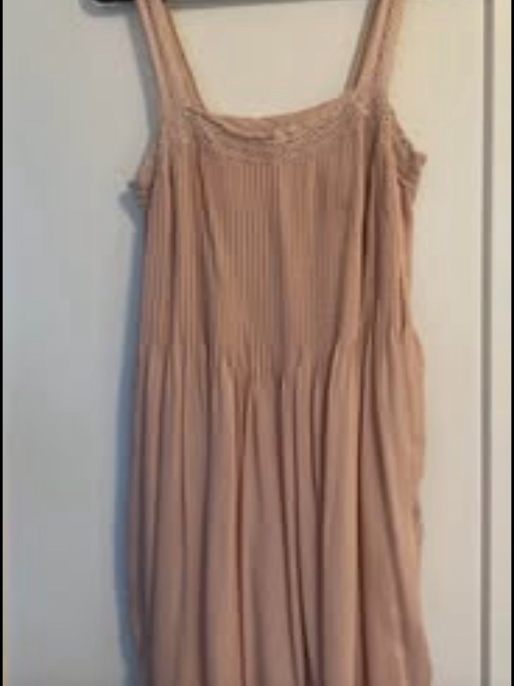 Wilfred Blush Pink Smocked-Strap Midi Dress